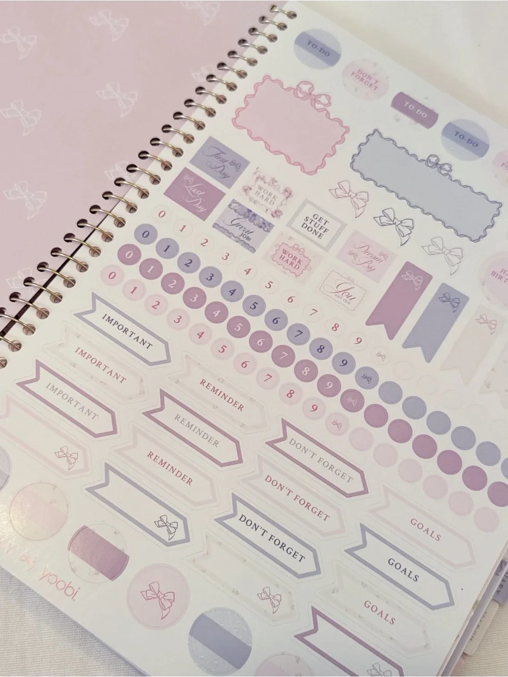 NWT LoveShackFancy x Target Yoobi Whisper Blue Planner 2026 2027